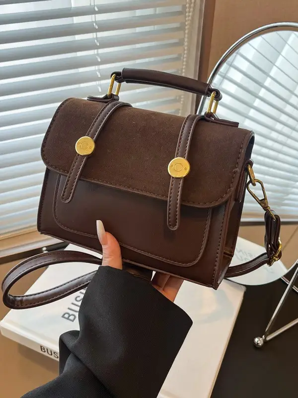 Retro Crossbody Bag Women Black 2025 - Image 8