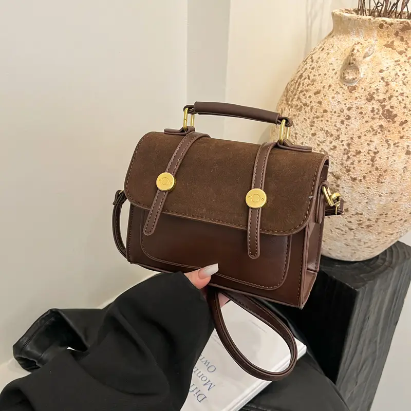 Retro Crossbody Bag Women Black 2025 - Image 3