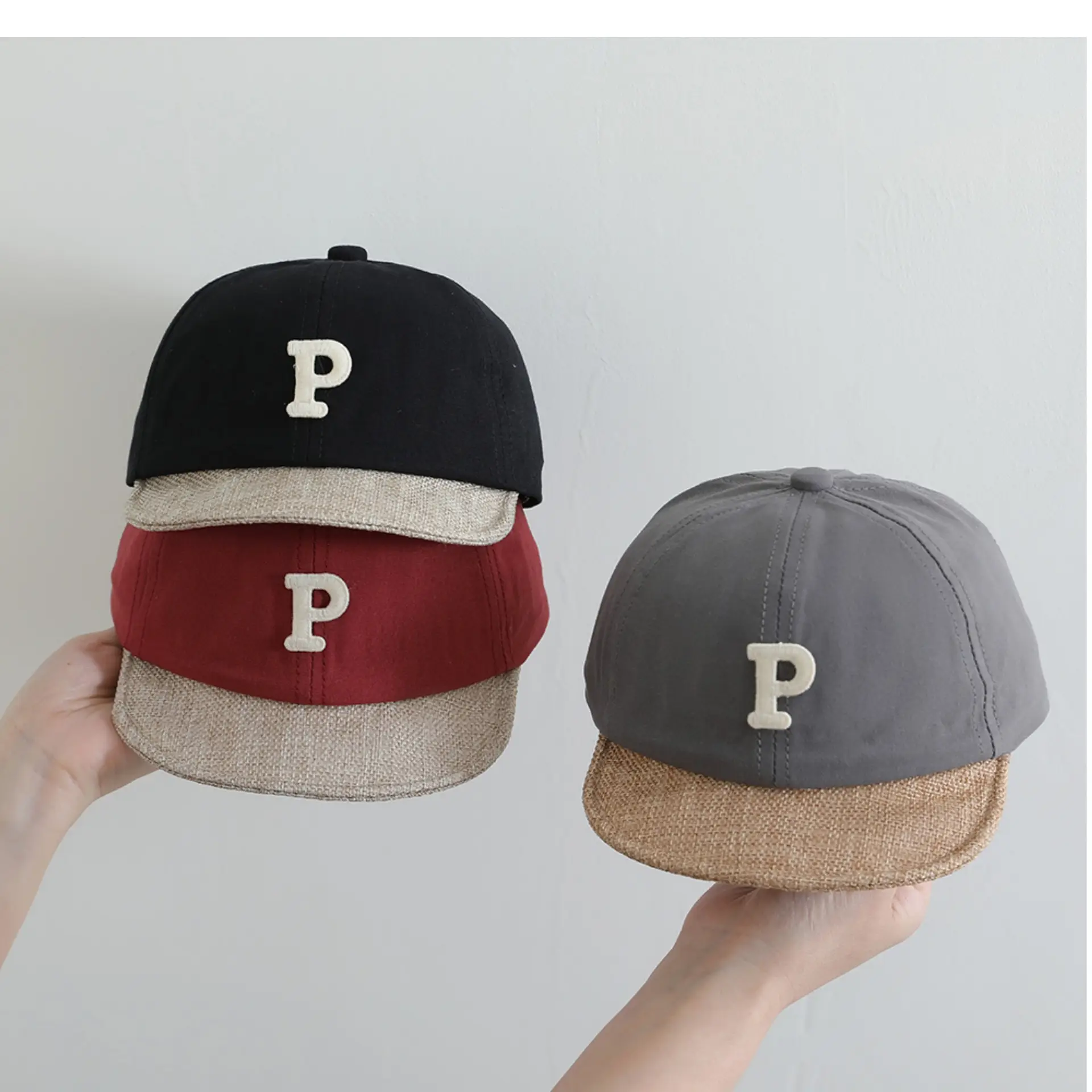 P Letter Cap Set for Kids Spring Autumn — feature 5