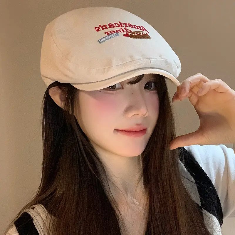 American-style Retro Embroidered Cap for Women - Image 4