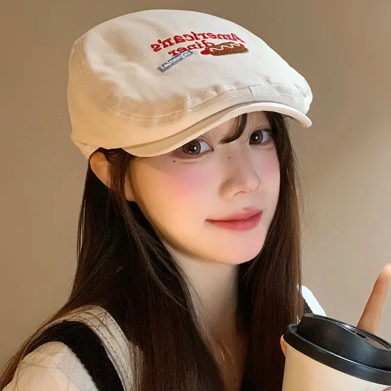 American-style Retro Embroidered Cap for Women - Image 6