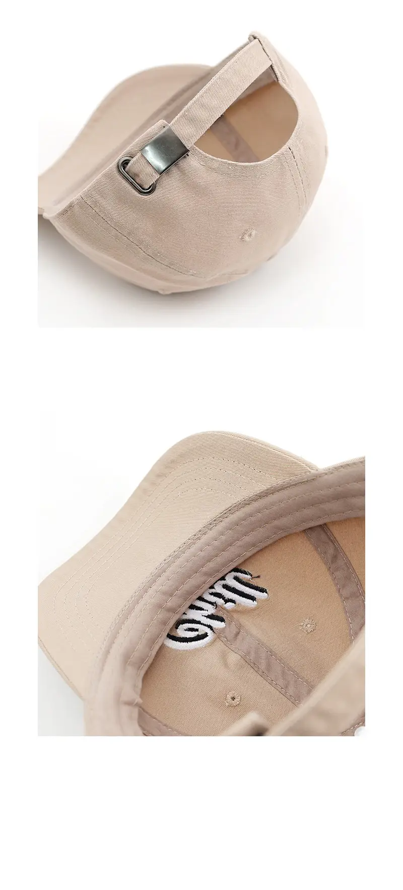 Pink Black Hill Letter Embroidered Baseball Cap for Girls — feature 4