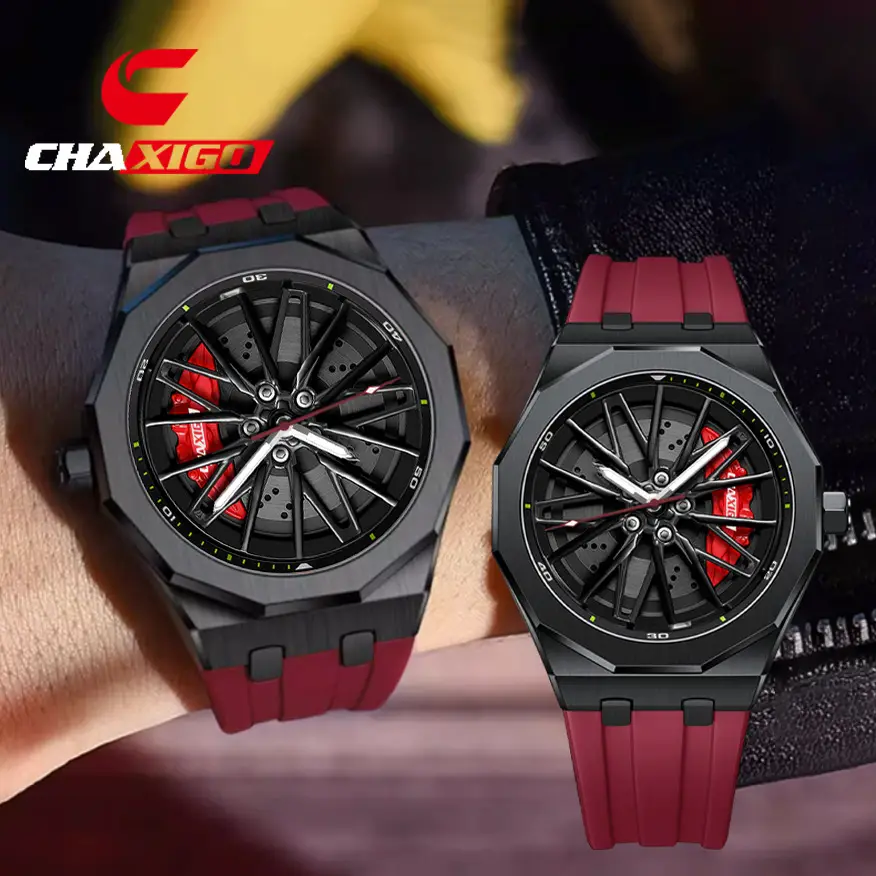 CHAXIGO new brand watch wheel turning quartz watch cross-border fashion waterproof men's watch