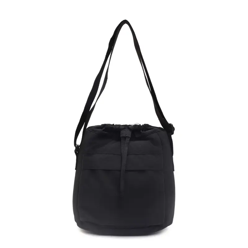 Women's Tan Nylon Bucket Bag 2025 Casual Shoulder Bag - Image 11
