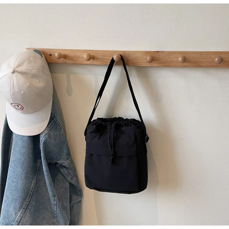 Women's Tan Nylon Bucket Bag 2025 Casual Shoulder Bag — feature 39