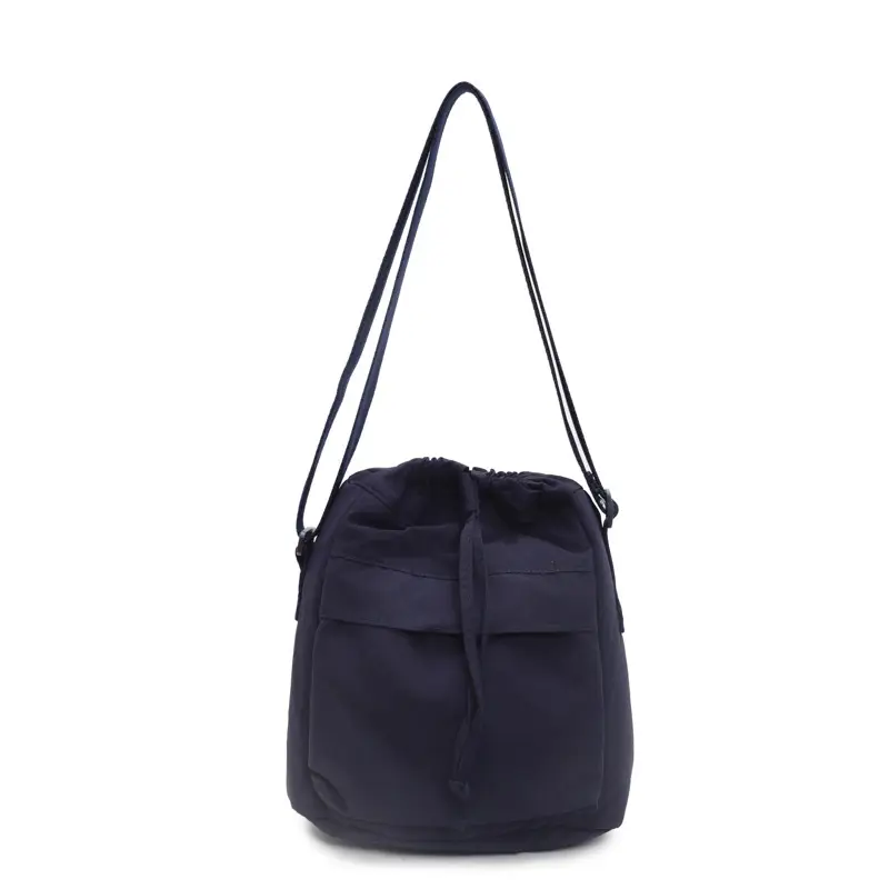 Women's Tan Nylon Bucket Bag 2025 Casual Shoulder Bag - Image 3