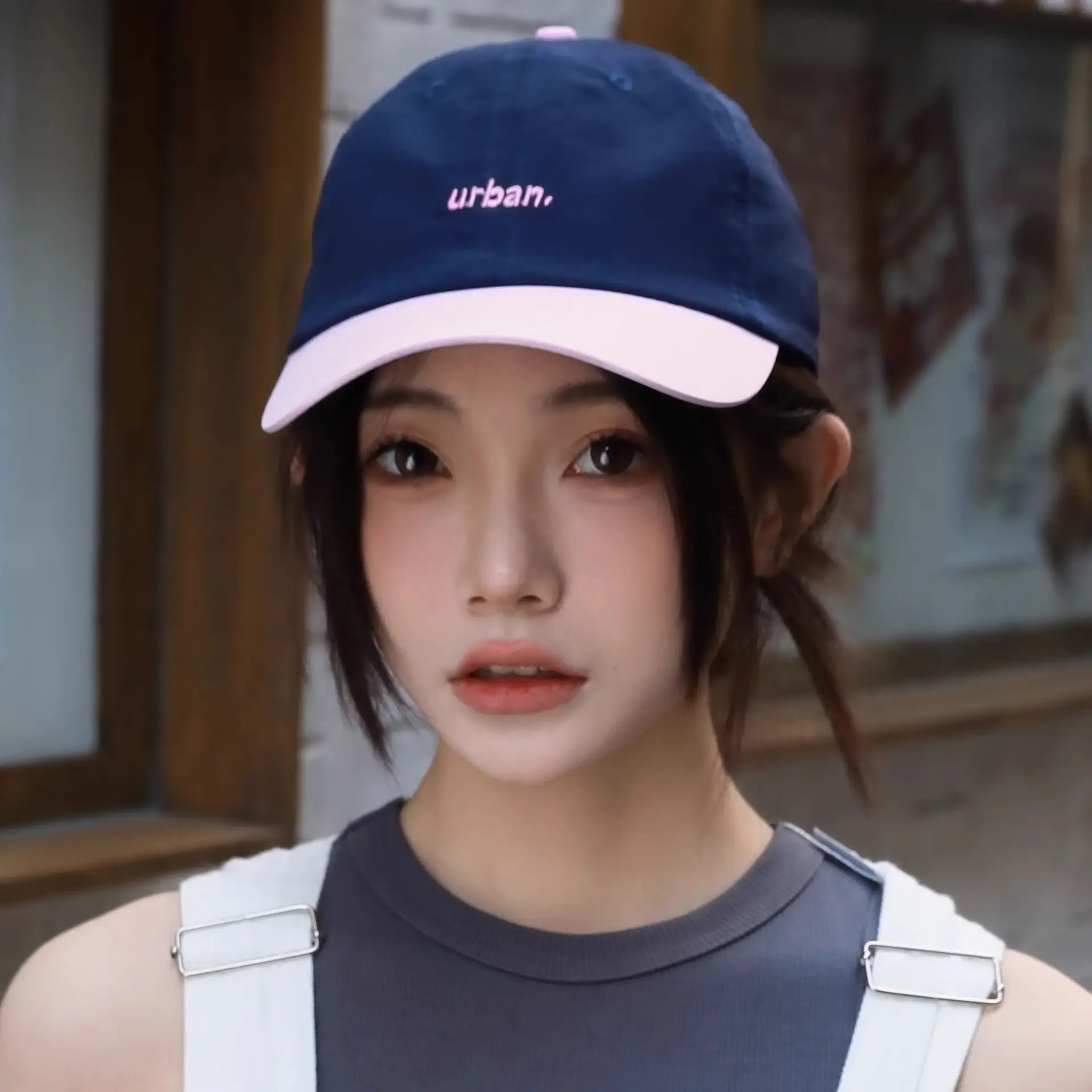 Urban Light Blue Baseball Cap for Men - Image 8