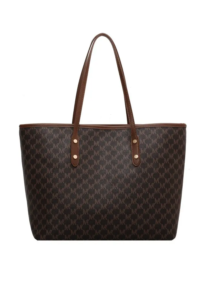 Women's Retro Cross-Border Tote Bag Brown Monogram - Image 8