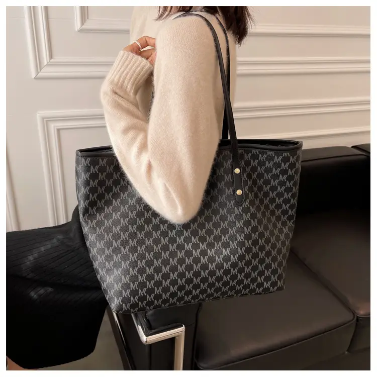 Women's Retro Cross-Border Tote Bag Brown Monogram — feature 10