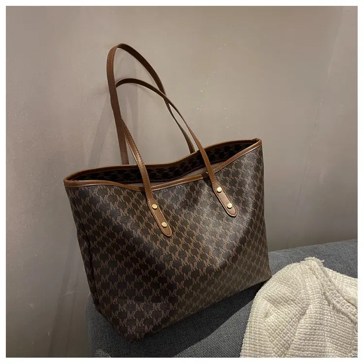 Women's Retro Cross-Border Tote Bag Brown Monogram — feature 20