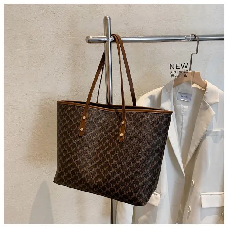 Women's Retro Cross-Border Tote Bag Brown Monogram — feature 21