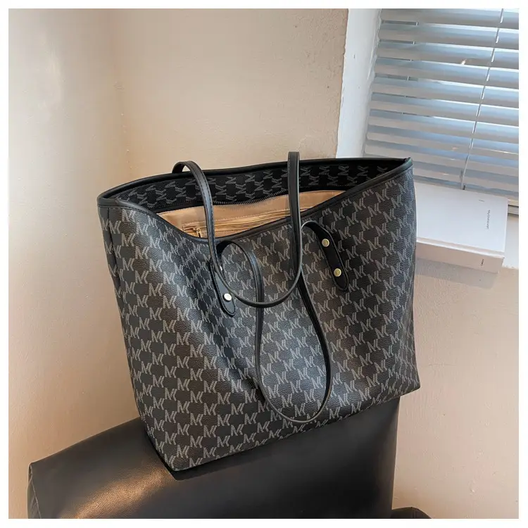 Women's Retro Cross-Border Tote Bag Brown Monogram — feature 23