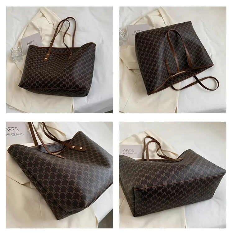 Women's Retro Cross-Border Tote Bag Brown Monogram — feature 7