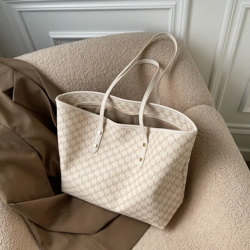 Women's Retro Cross-Border Tote Bag Brown Monogram - Image 3