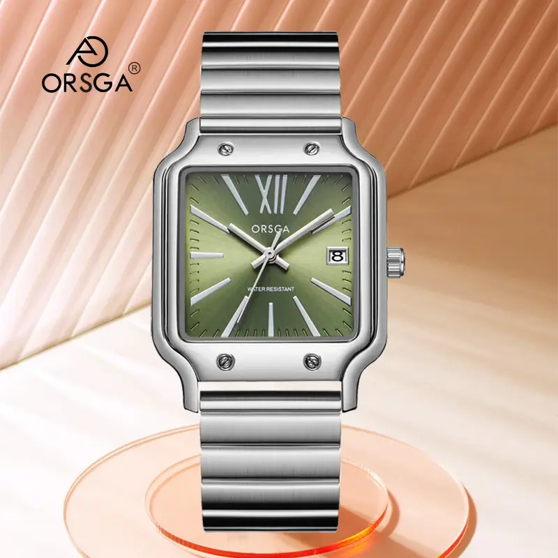 Women Square Watch Brown Leather Quartz Analog - Image 15
