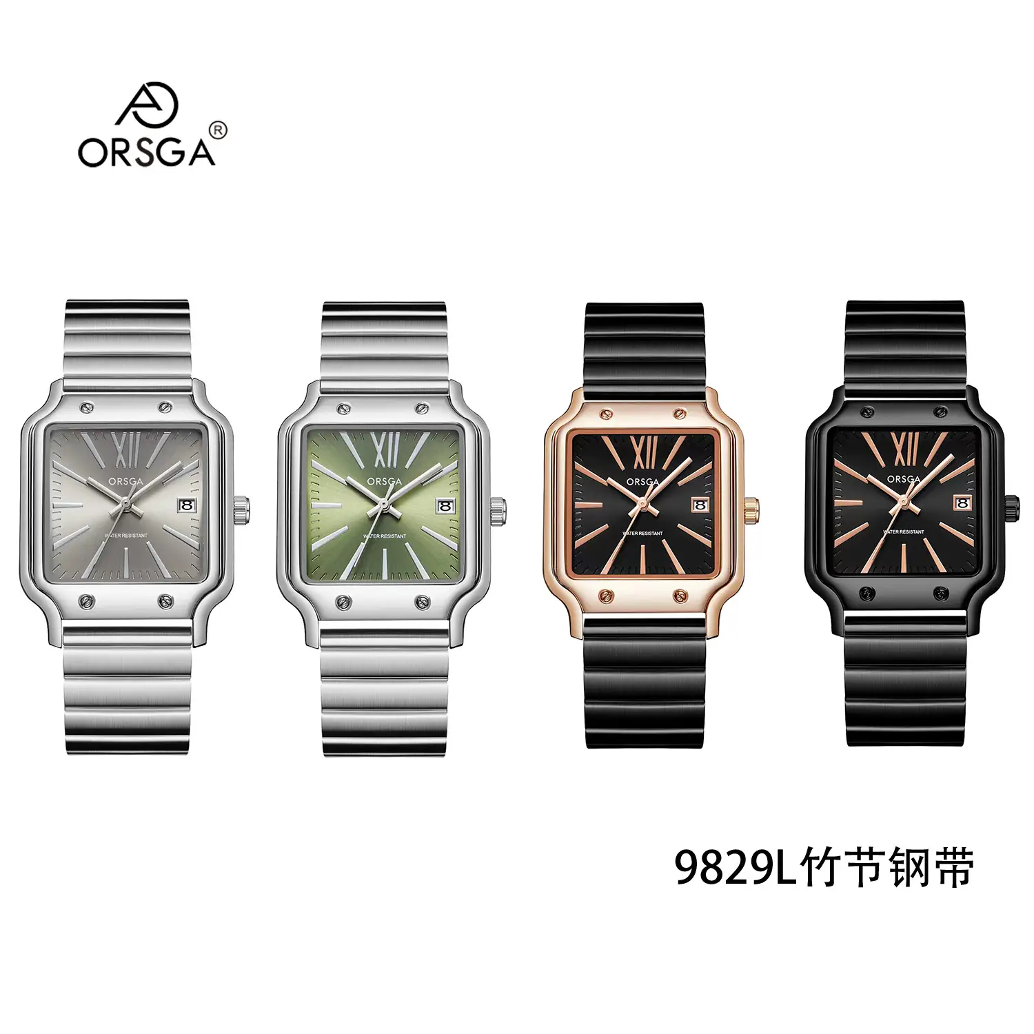 Women Square Watch Brown Leather Quartz Analog - Image 19