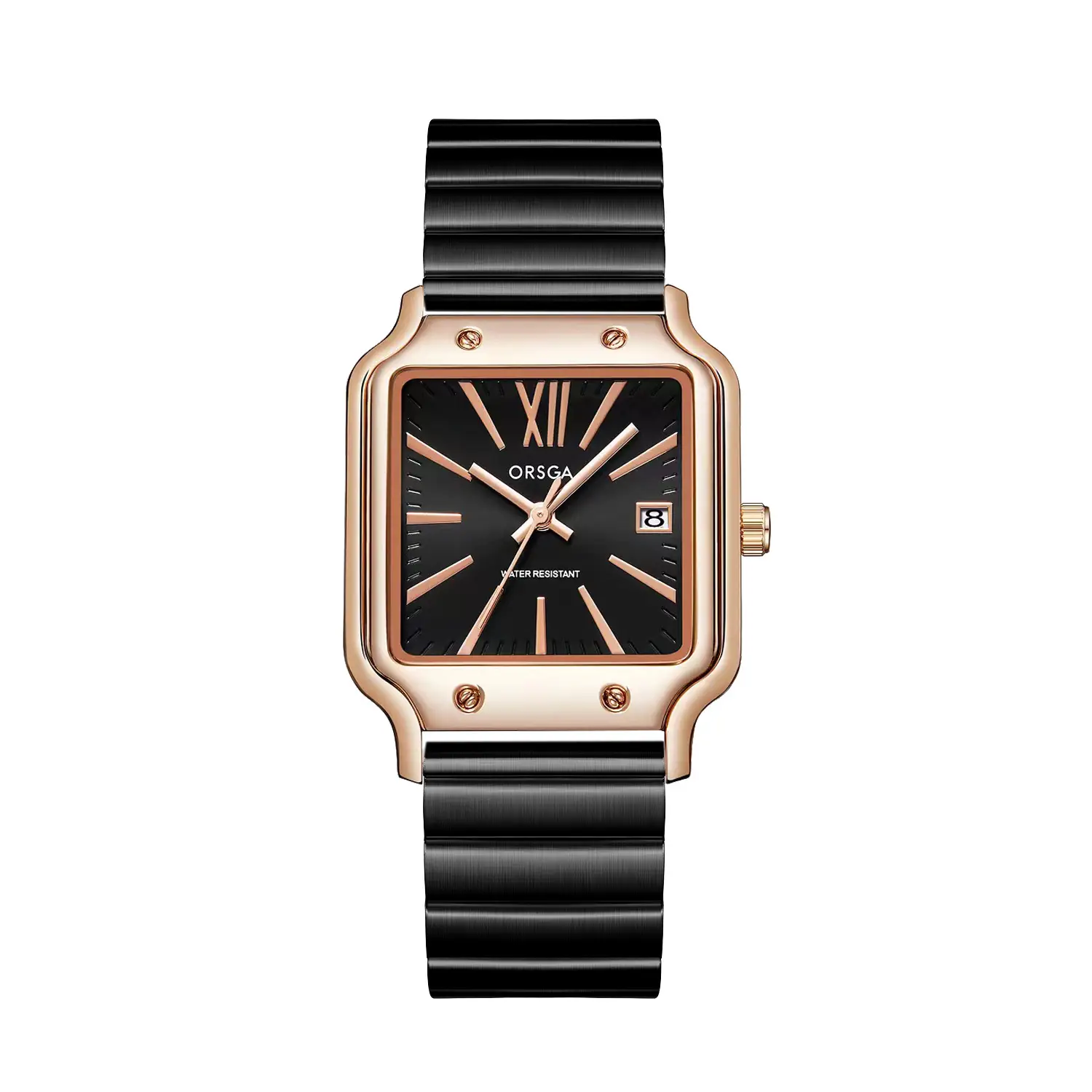 Women Square Watch Brown Leather Quartz Analog - Image 3
