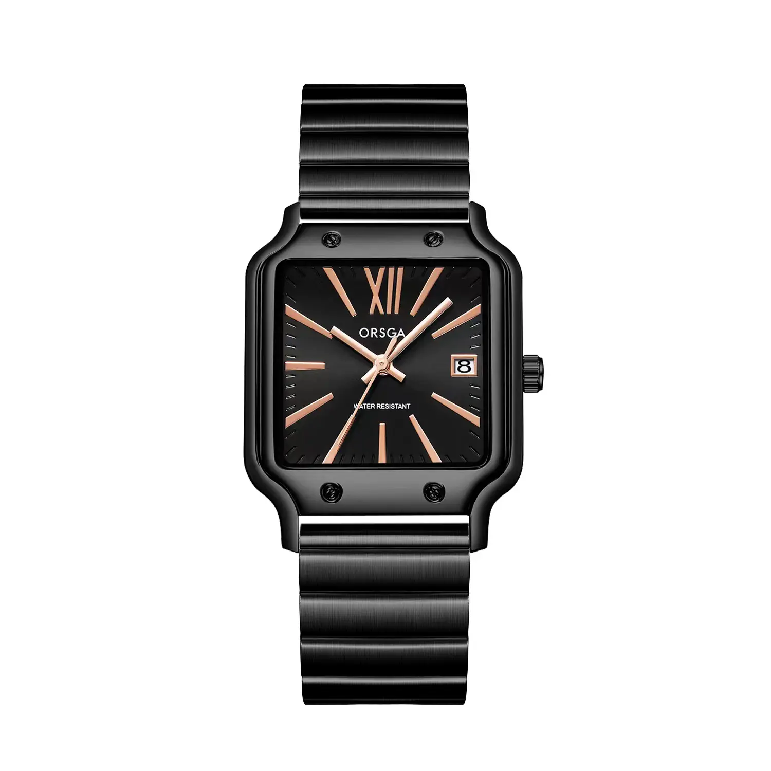 Women Square Watch Brown Leather Quartz Analog - Image 4