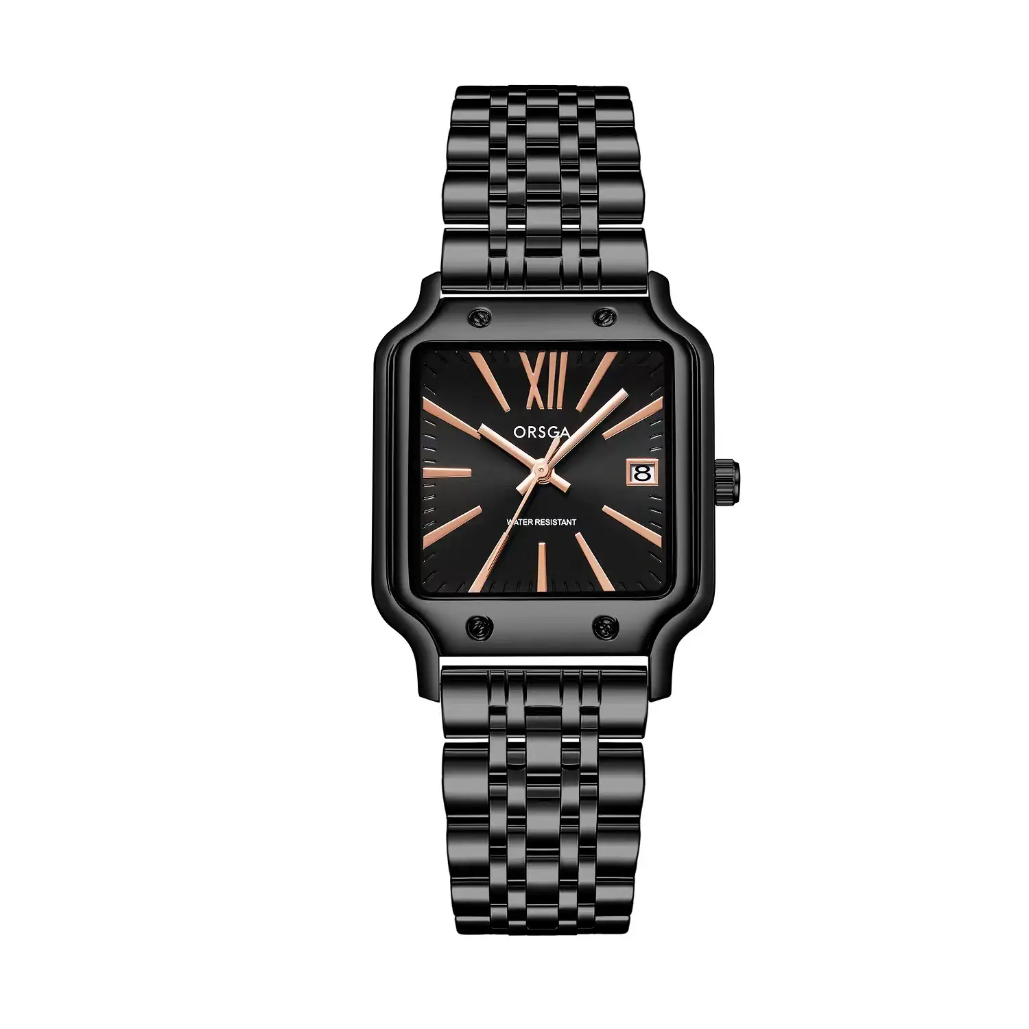 Women Square Watch Brown Leather Quartz Analog - Image 5