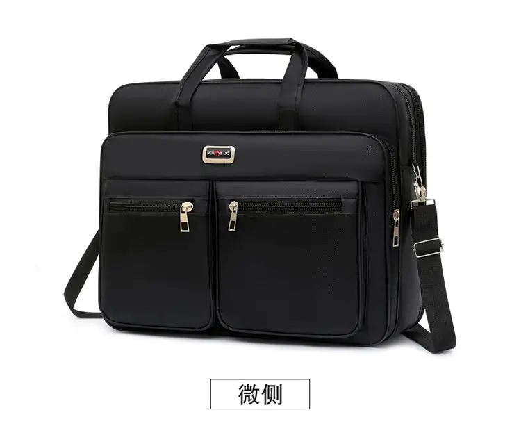 Men's Waterproof Oxford Shoulder Bag with Print Logo — feature 17