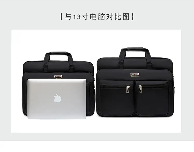 Men's Waterproof Oxford Shoulder Bag with Print Logo — feature 9