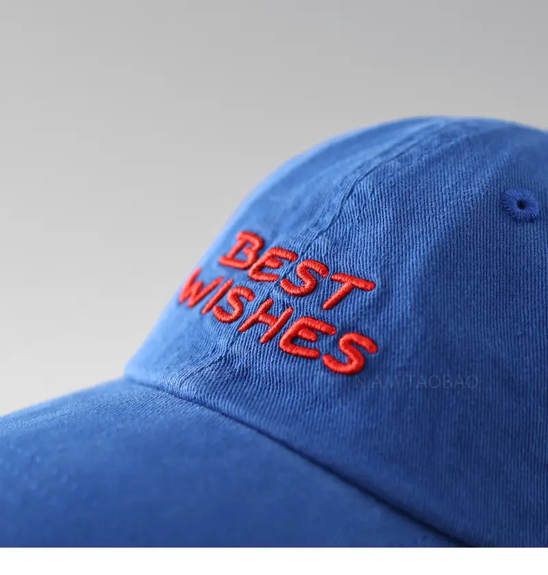 Pink "Best Wishes" Baseball Cap for Women — feature 10