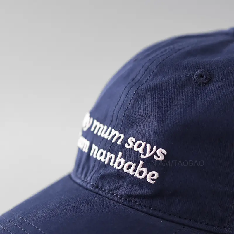 Men Embroidered Nanabe Cap Dark Blue — feature 11