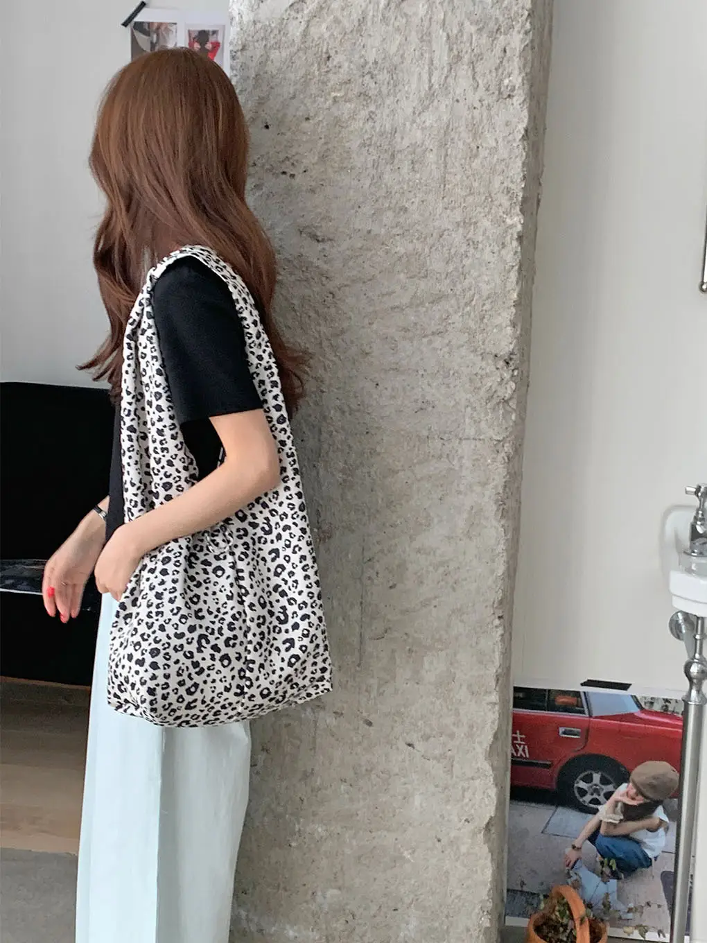 Korean Leopard Print Large Capacity Shoulder Bag — feature 14