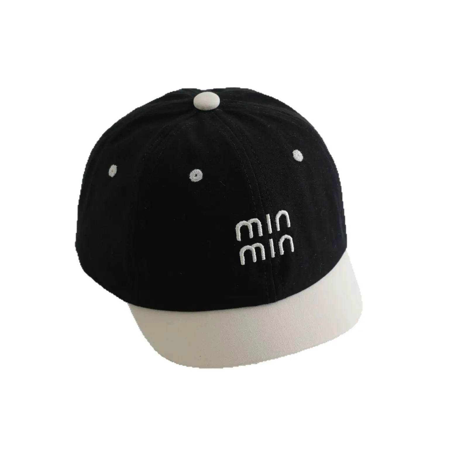 Minmin Baseball Cap Black White Red Brown - Image 10
