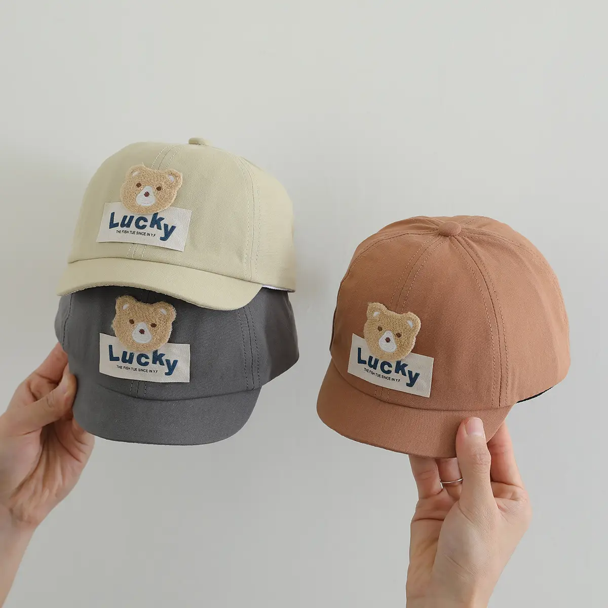 Black Bear Embroidered Lucky Cap for Baby - Image 10