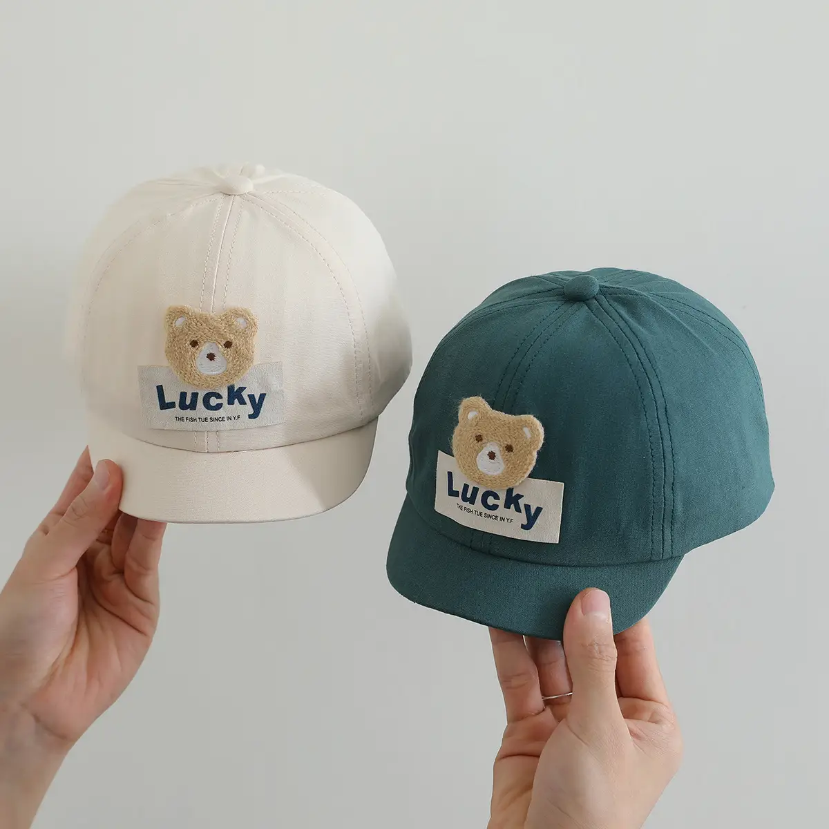 Black Bear Embroidered Lucky Cap for Baby — feature 4