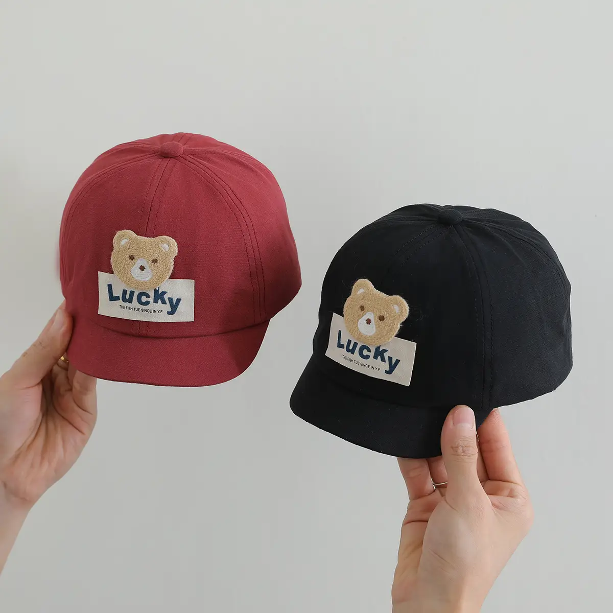 Black Bear Embroidered Lucky Cap for Baby — feature 5