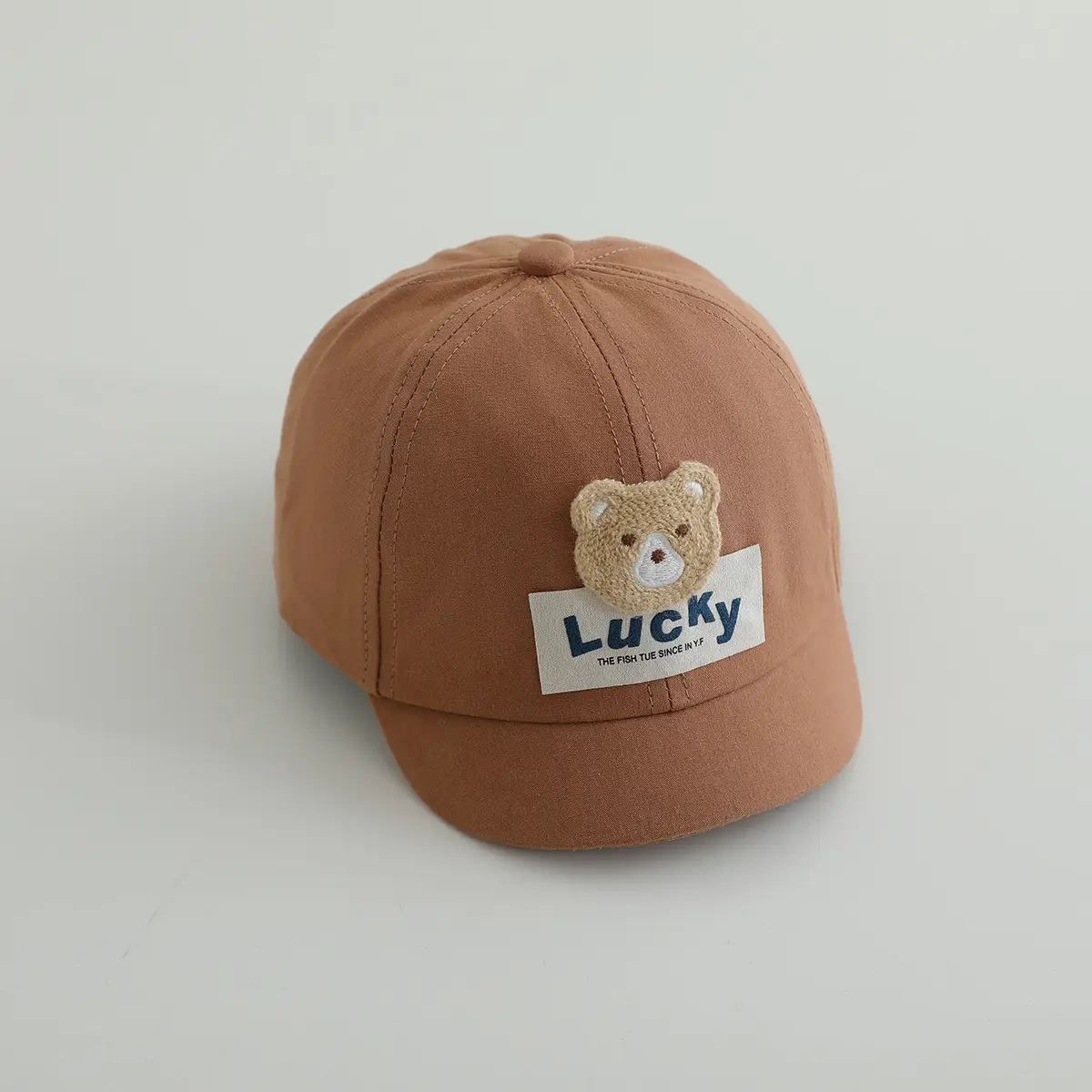 Black Bear Embroidered Lucky Cap for Baby — feature 7