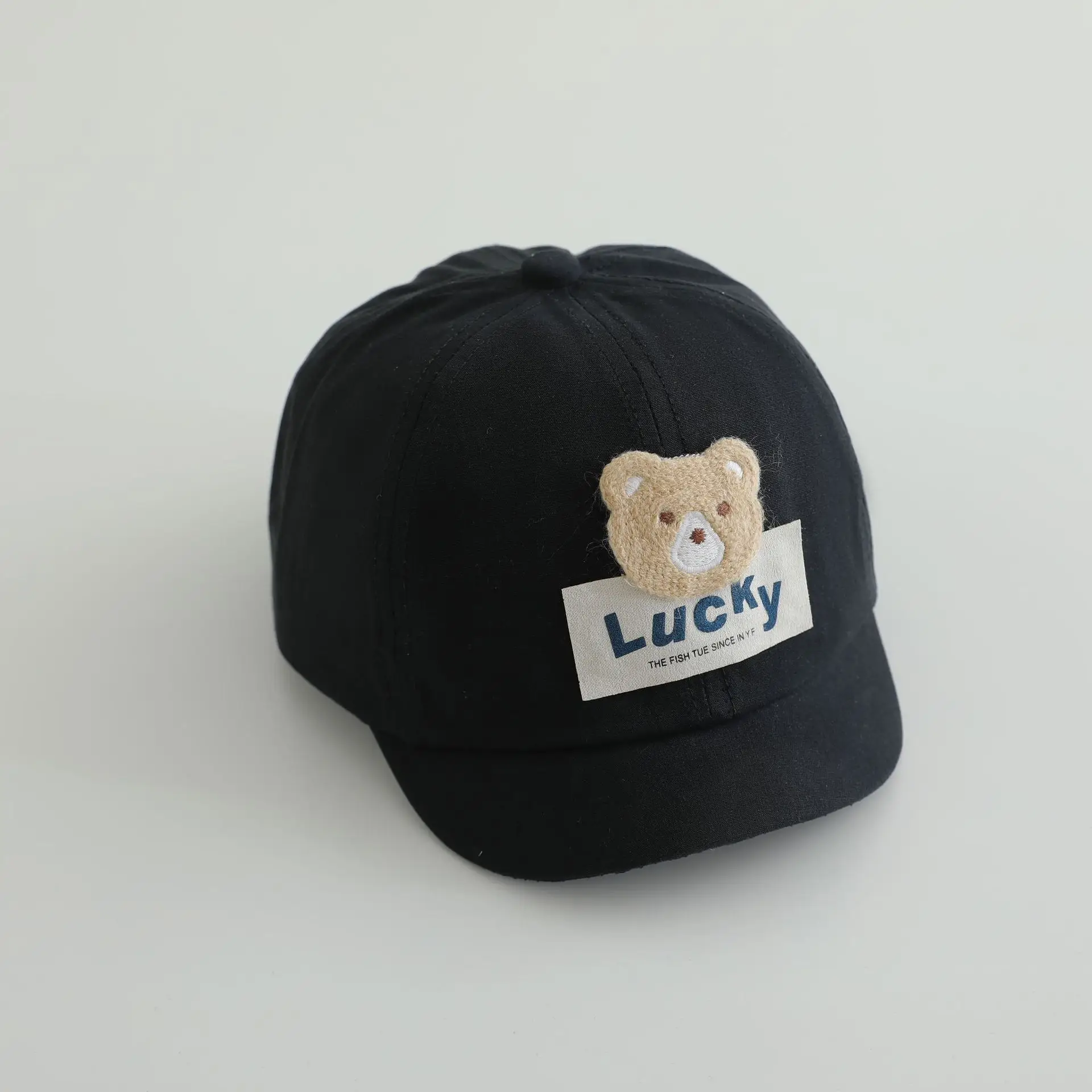 Black Bear Embroidered Lucky Cap for Baby — feature 8