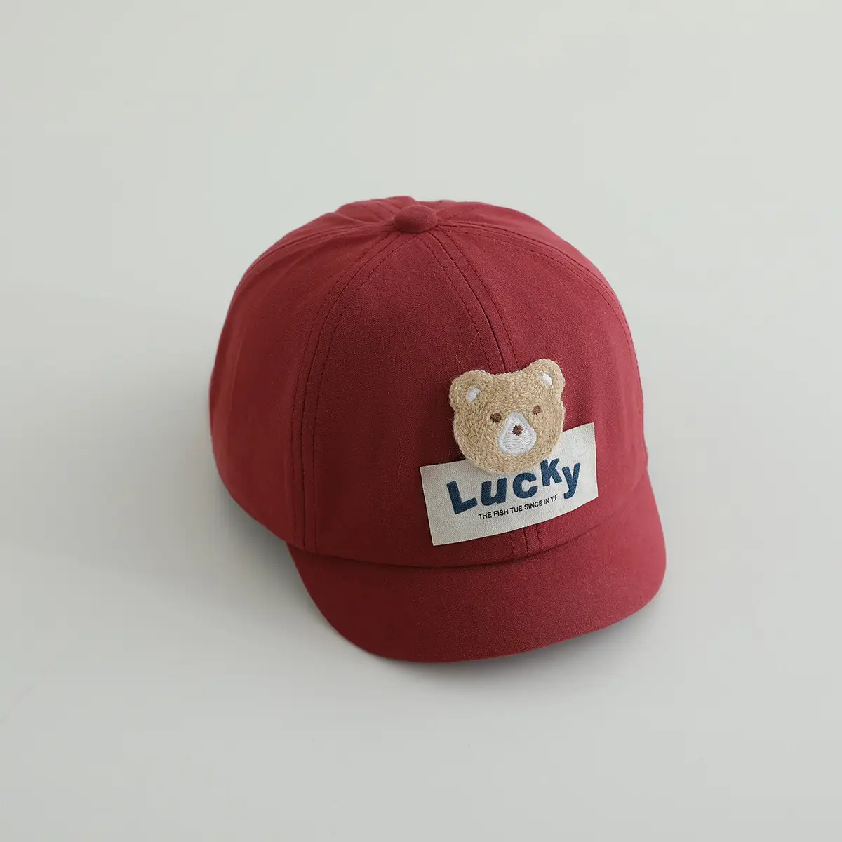 Black Bear Embroidered Lucky Cap for Baby - Image 2