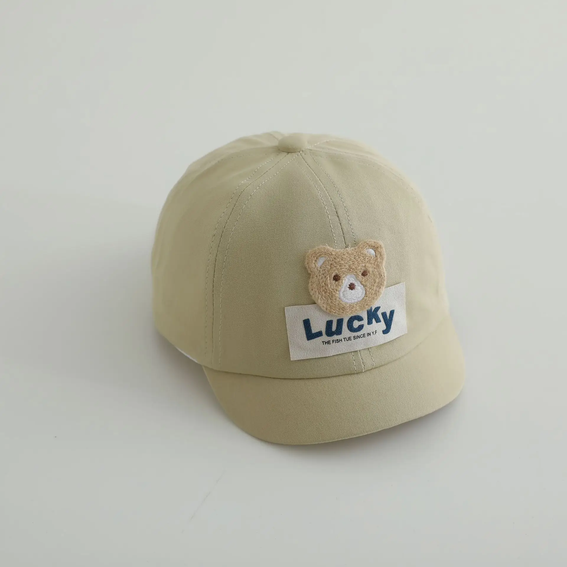 Black Bear Embroidered Lucky Cap for Baby - Image 7