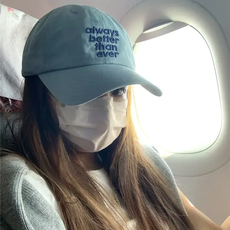 2025 Korean Style Letter Embroidered Duck Cap for Women - Image 8