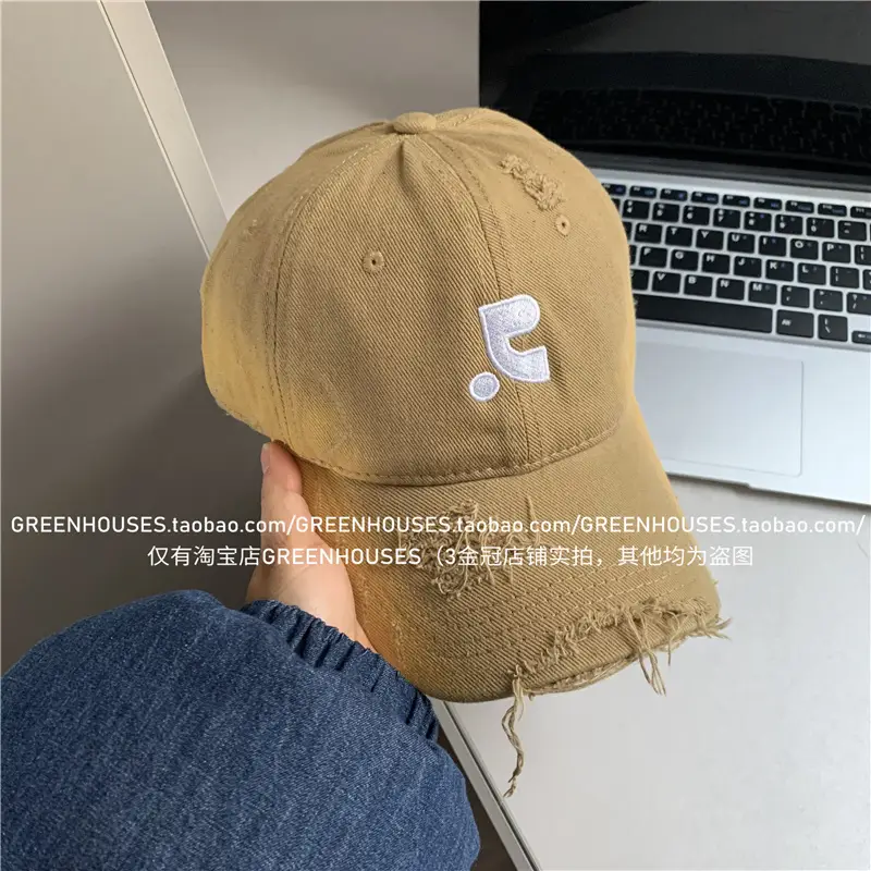 Grey Embroidered Baseball Cap for Men Women