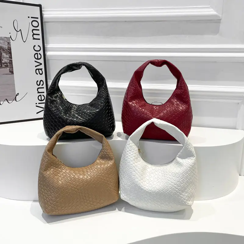 Maroon Woven Women's Shoulder Bag 2025 Casual Commuter - Image 8
