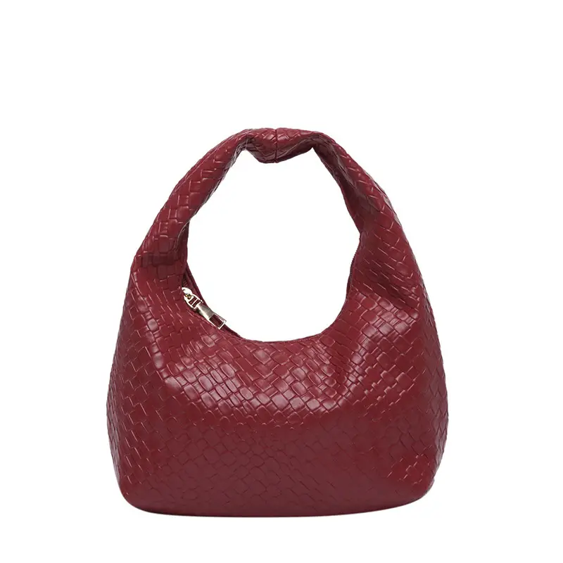 Maroon Woven Women's Shoulder Bag 2025 Casual Commuter - Image 9