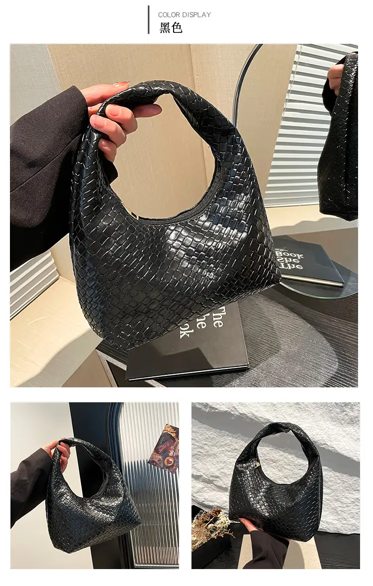 Maroon Woven Women's Shoulder Bag 2025 Casual Commuter — feature 17