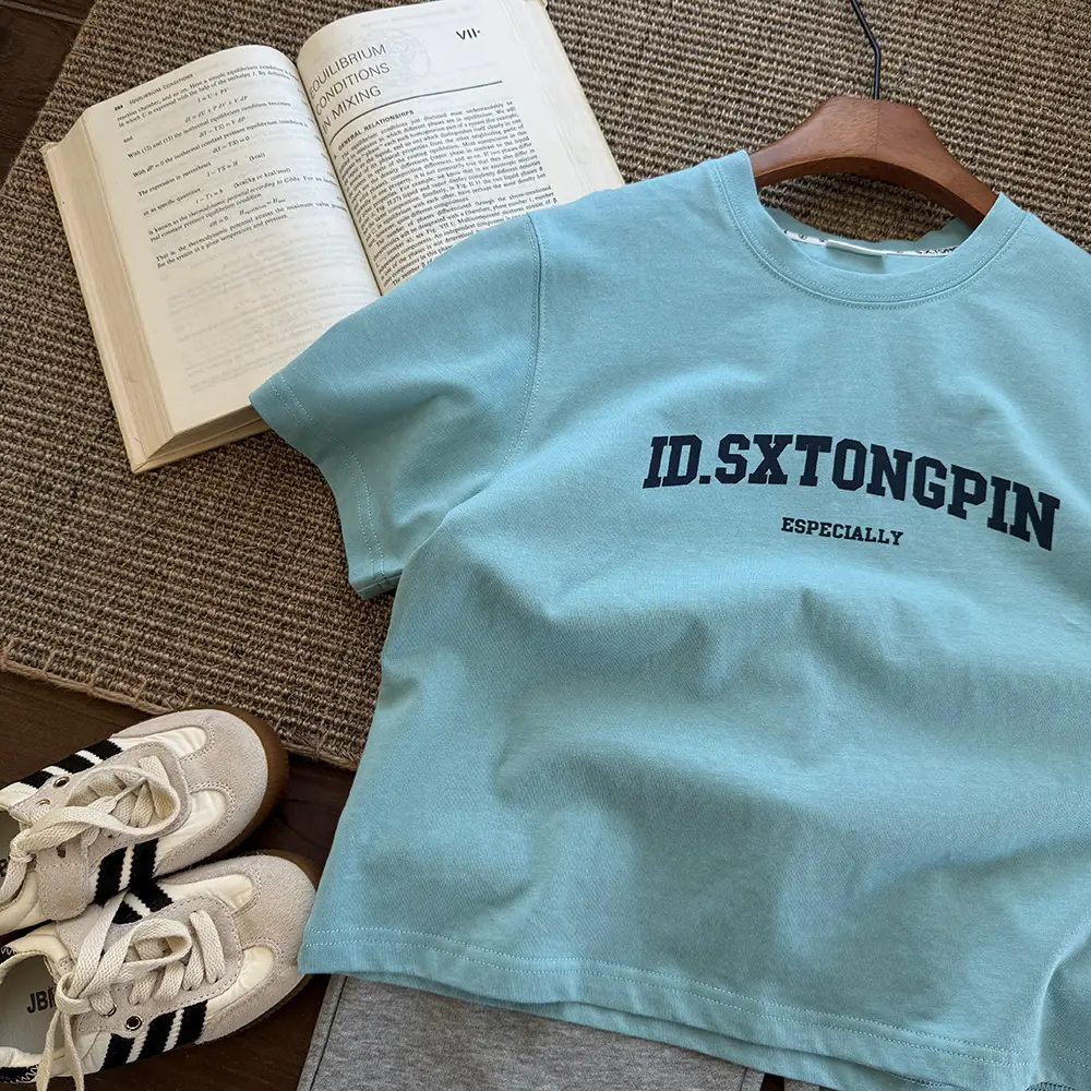 Kids Blue ID.SX Tongpin T-Shirt 2025 Spring — feature 2