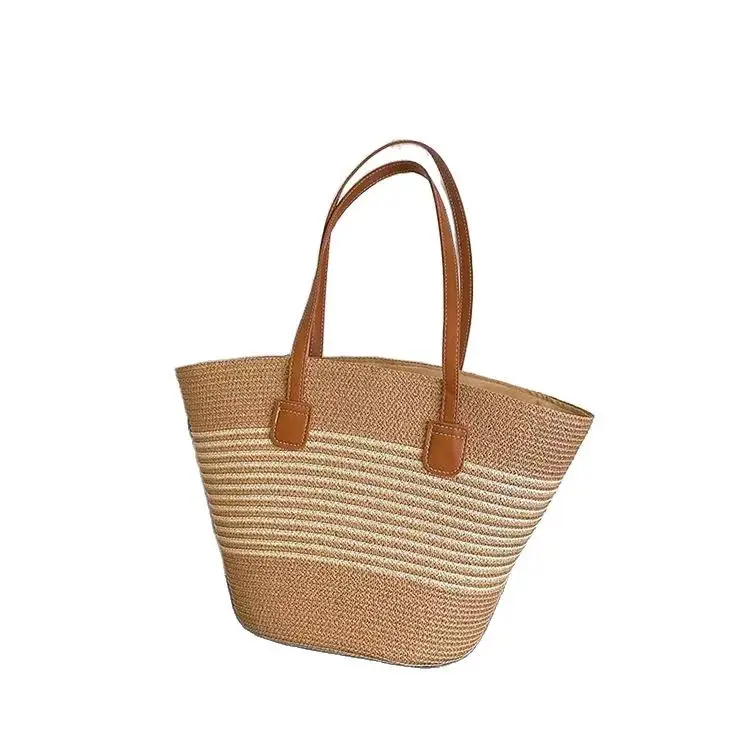 Straw Woven Women's Bag Large Capacity Beach Tote - Image 18