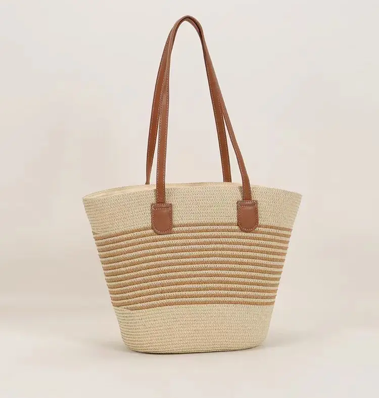 Straw Woven Women's Bag Large Capacity Beach Tote - Image 4