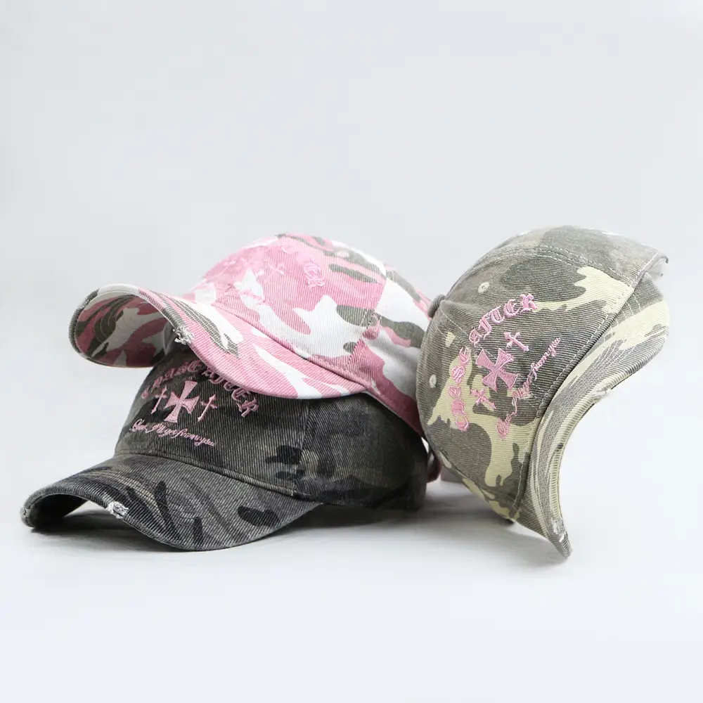 Women Camo Peaked Cap 56-61cm Small — feature 1