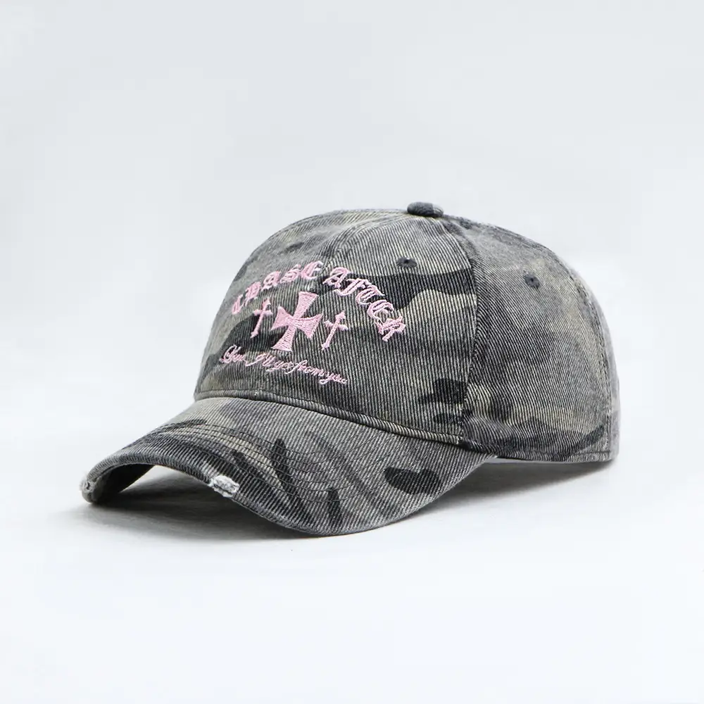Women Camo Peaked Cap 56-61cm Small - Image 6