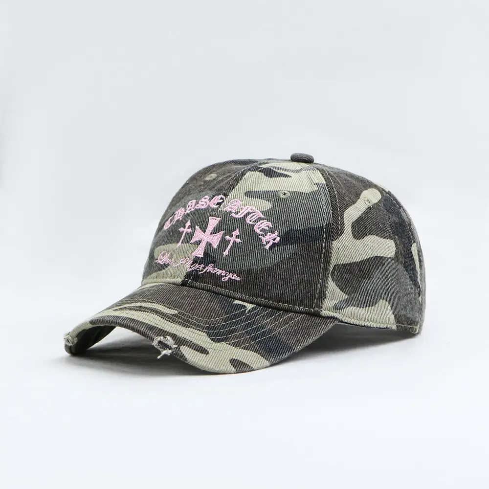 Women Camo Peaked Cap 56-61cm Small - Image 7