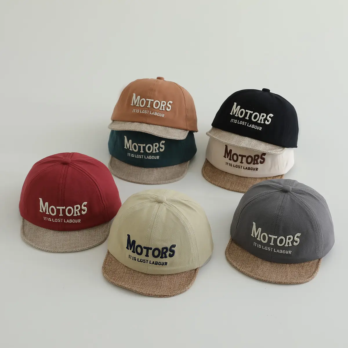 Soft Brown Baseball Cap for Boys Girls Sun Hat