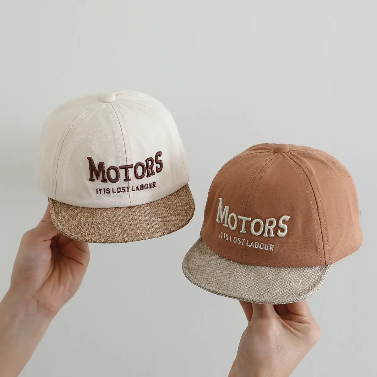 Soft Brown Baseball Cap for Boys Girls Sun Hat — feature 6