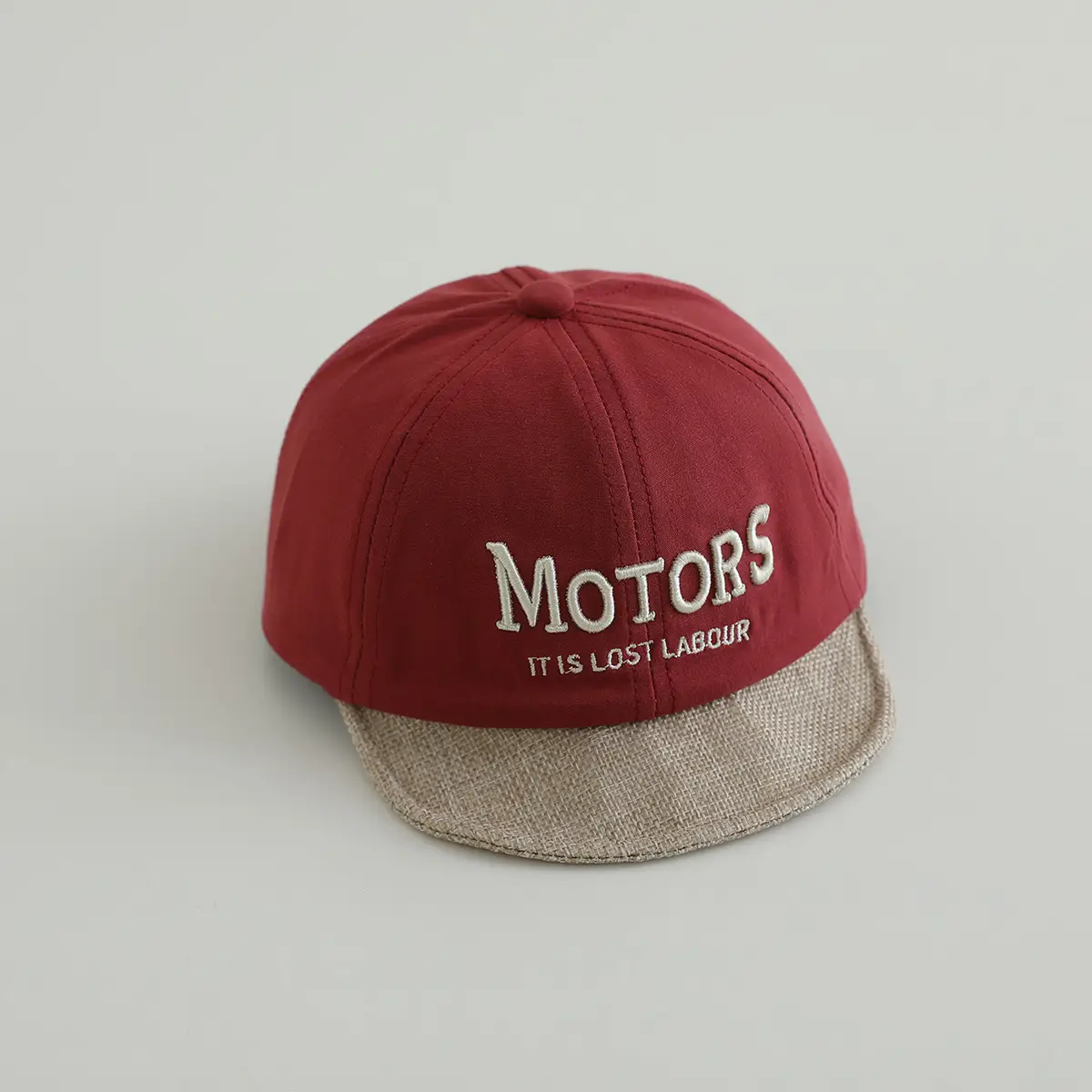 Soft Brown Baseball Cap for Boys Girls Sun Hat